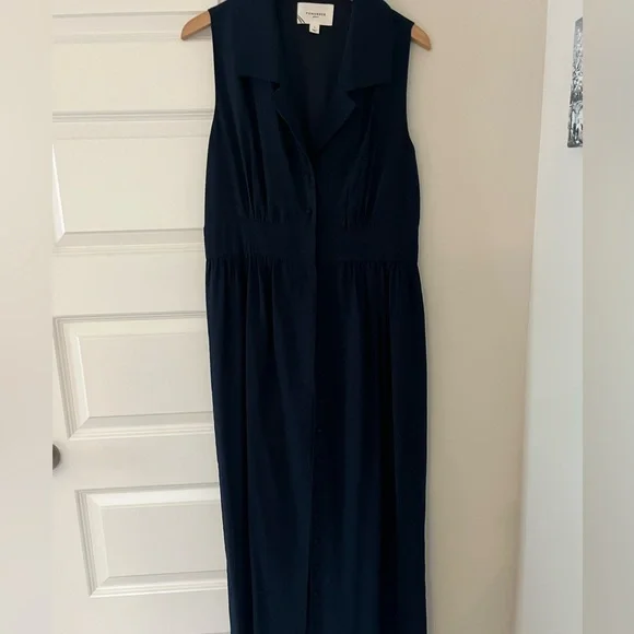 Tuckernuck Pomander Place Noelle Maxi Dress • Navy • Sleeveless • Size L - Picture 6 of 8